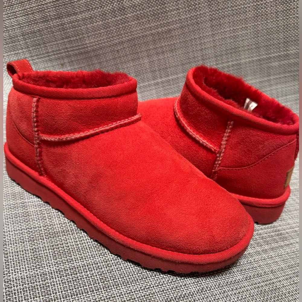 UGG Red Ankle Boots